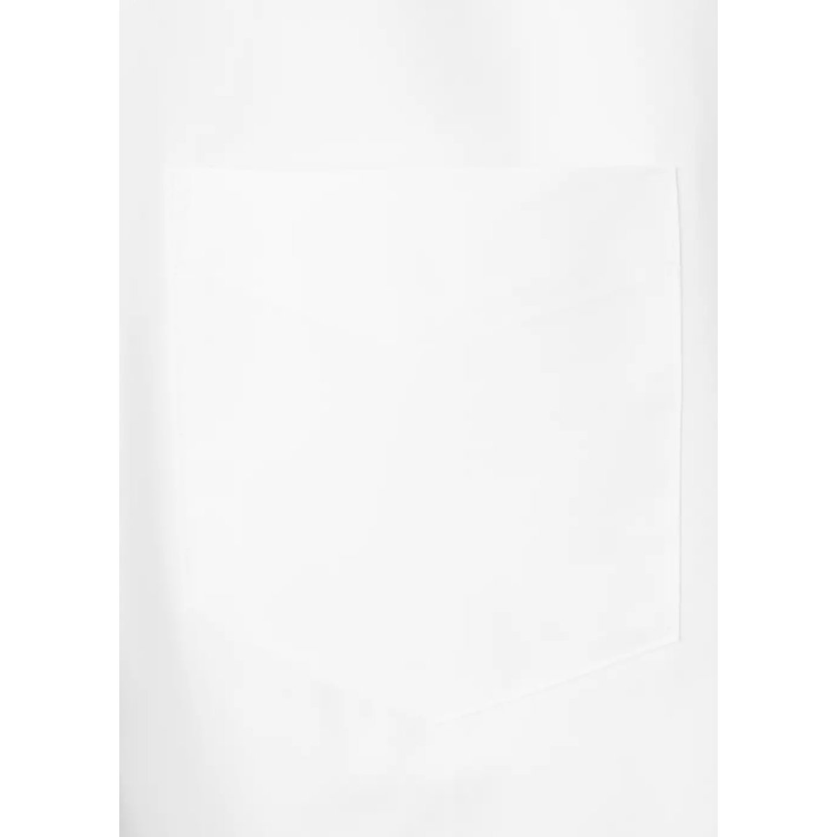 Chemise crop poche blanc cassé, MANGO