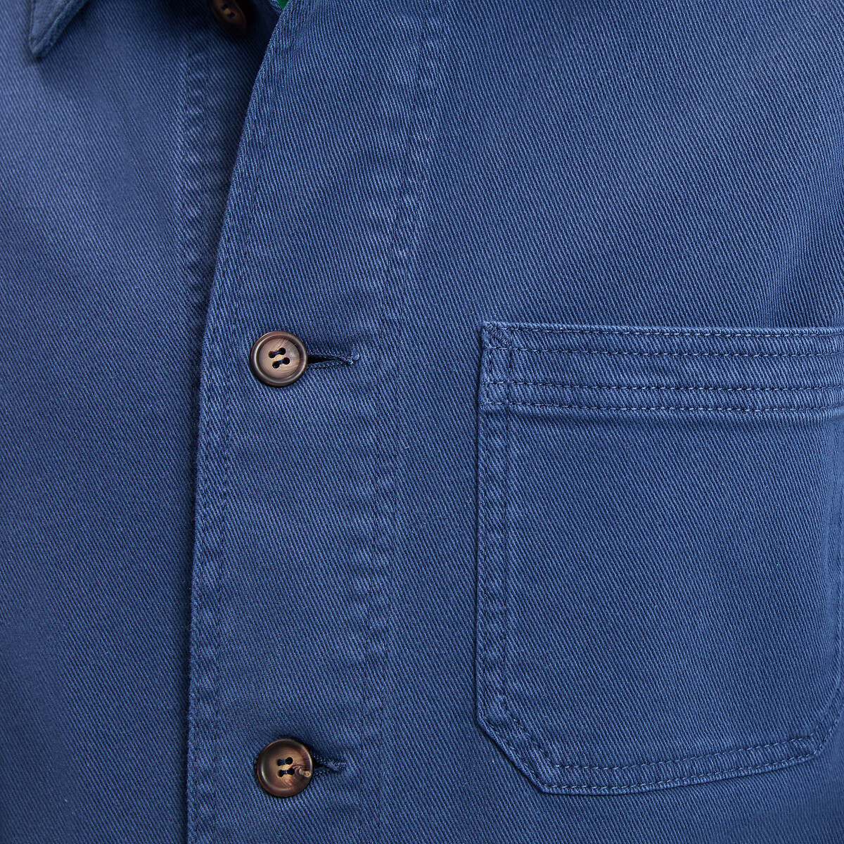 Workwearjasje van katoenen keperstof, Signature HECTOR indigoblauw, LA REDOUTE COLLECTIONS
