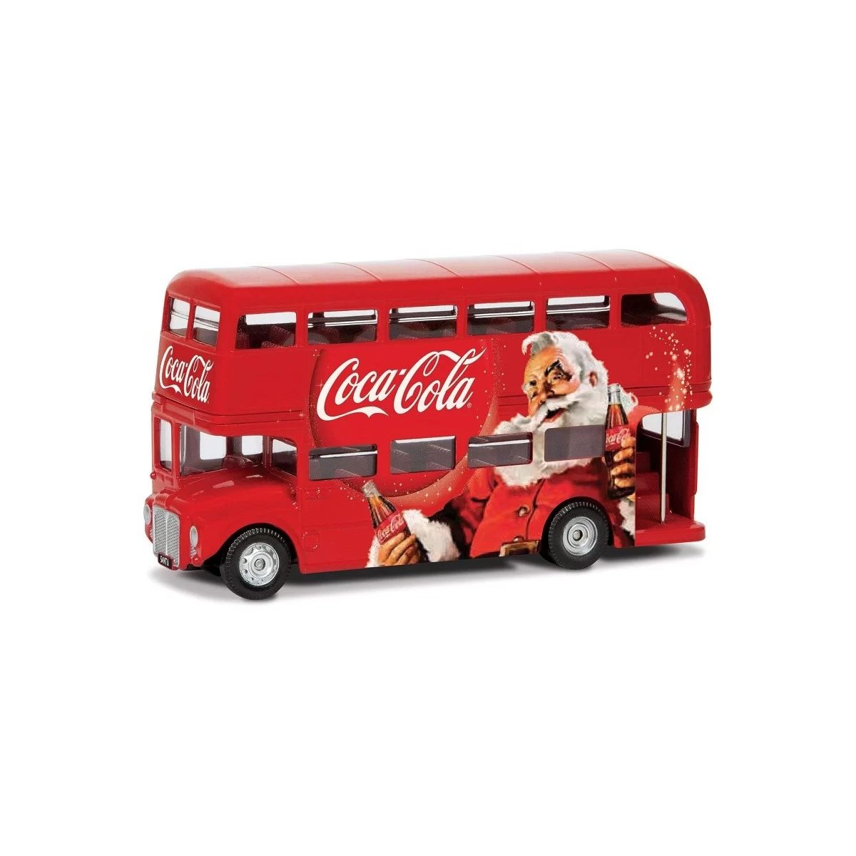 Bus Coca-Cola Londres 1:64 rouge, JARDIDECO