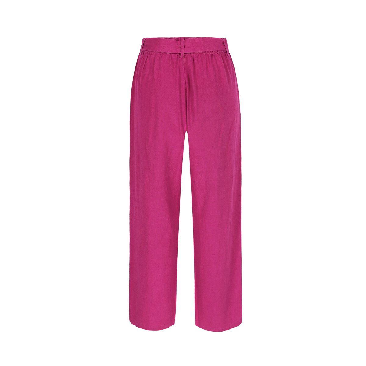 Pantalon en lin avec ceinture violine, LOLALIZA