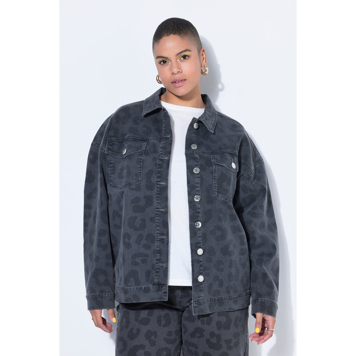 Veste en jean oversize jean gris foncé, STUDIO UNTOLD