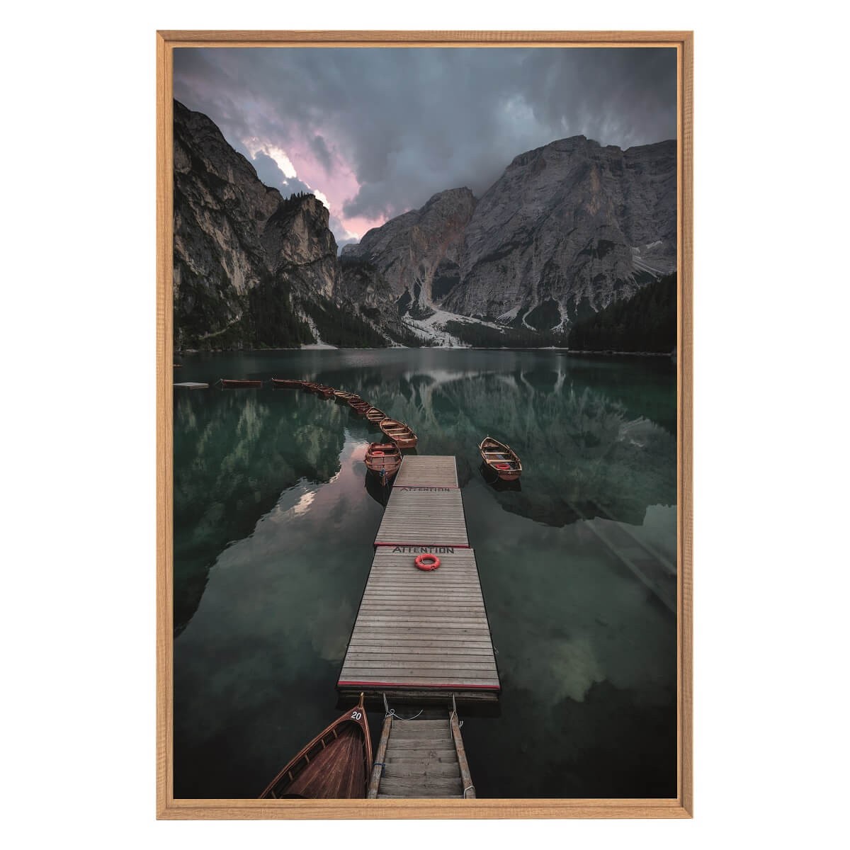 Tableau Mural Encadré Barque En Montagne GRANDS ESPACES tableaux encadrés, CEANOTHE