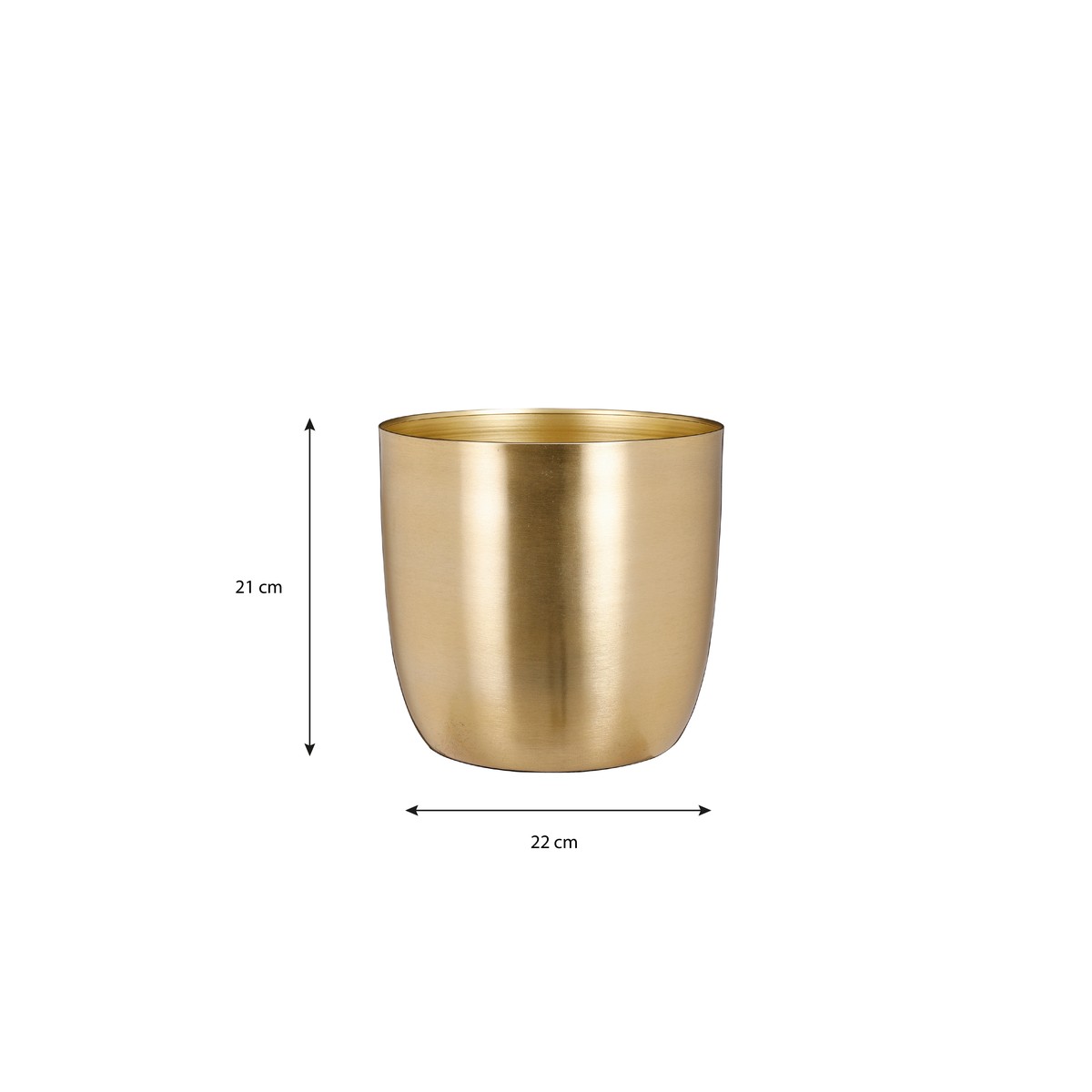 Cache-pot Ø22 cm ALANO or, MICA DECORATIONS