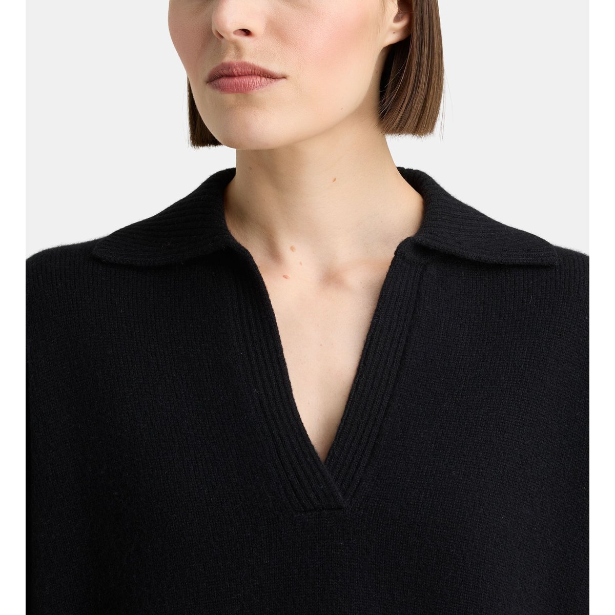 Pull droit frozon en cachemire noir, GALERIES LAFAYETTE