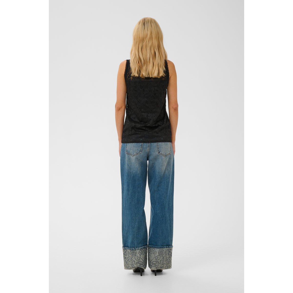 Blouse sans manches noir black, CULTURE