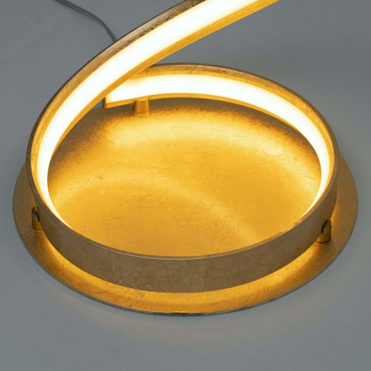 Lampadaire ondulé et design - MILLENIUM doré / laiton, KOSILUM