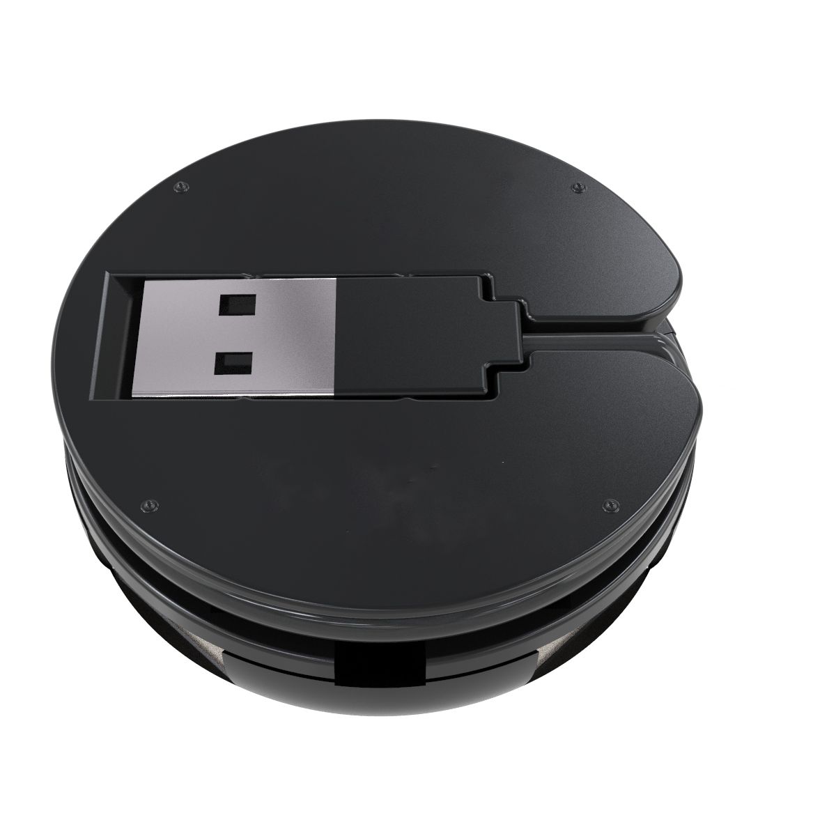 Hub USB-A / 4 ports USB-A 2.0 noir, LISTO