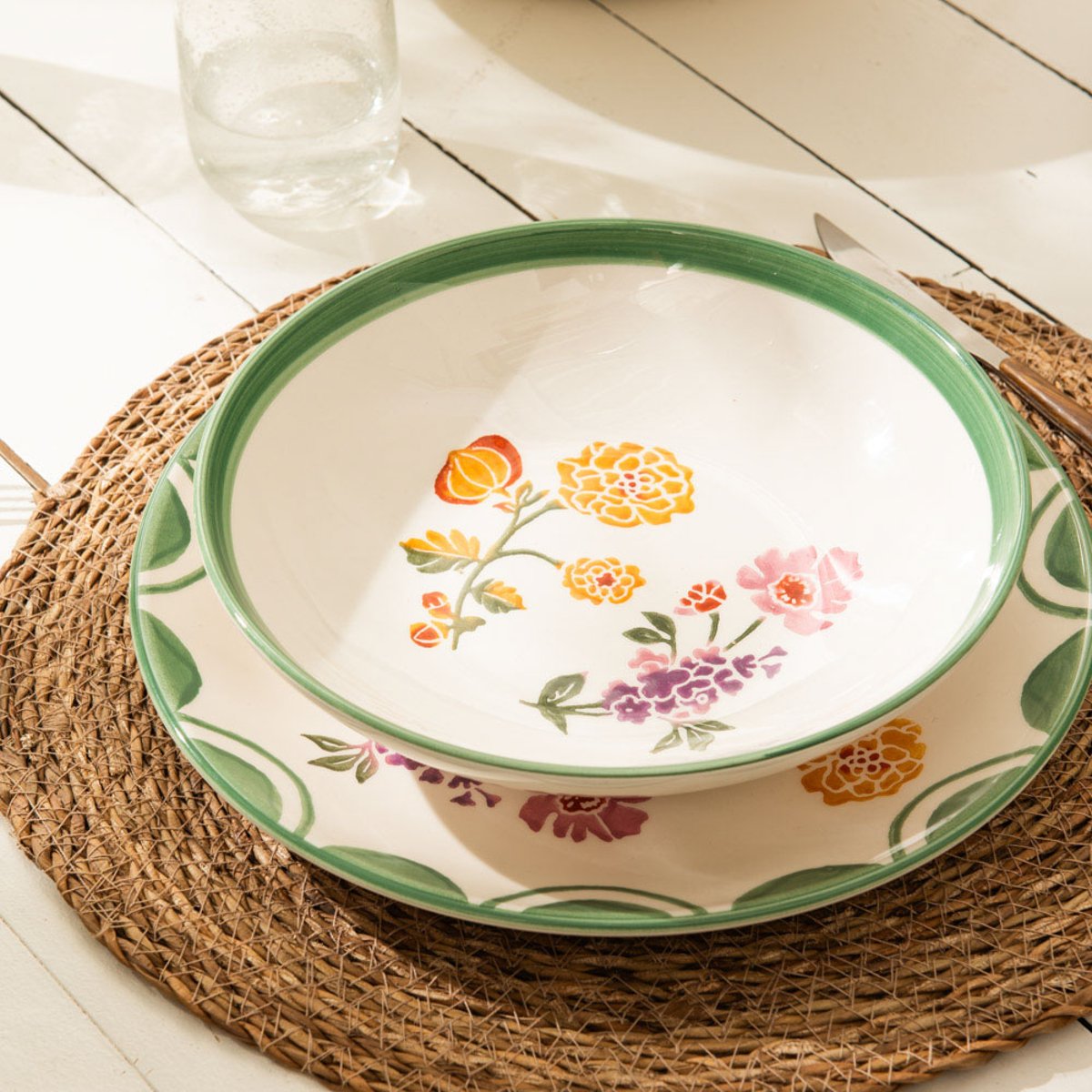 Assiette creuse Amaya 23 cm (lot de 6) multicolore, TABLE PASSION