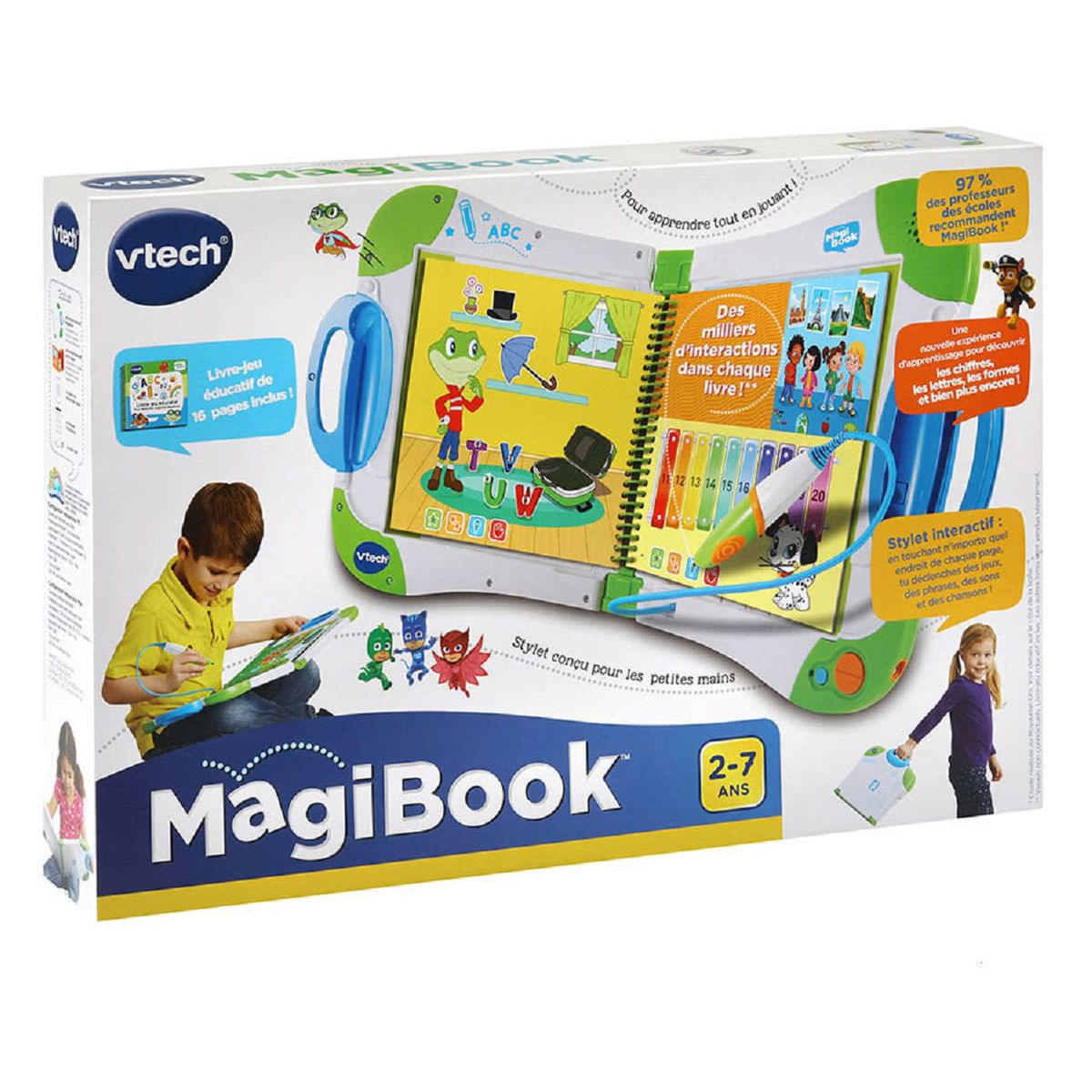Lecteur interactif MagiBook Starter pack vert couleur unique, VTECH