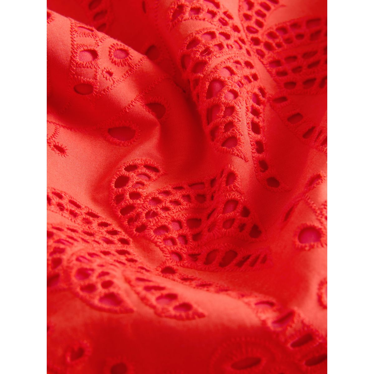 Top à nouer coton broderie anglaise n.premium rouge, NEXT