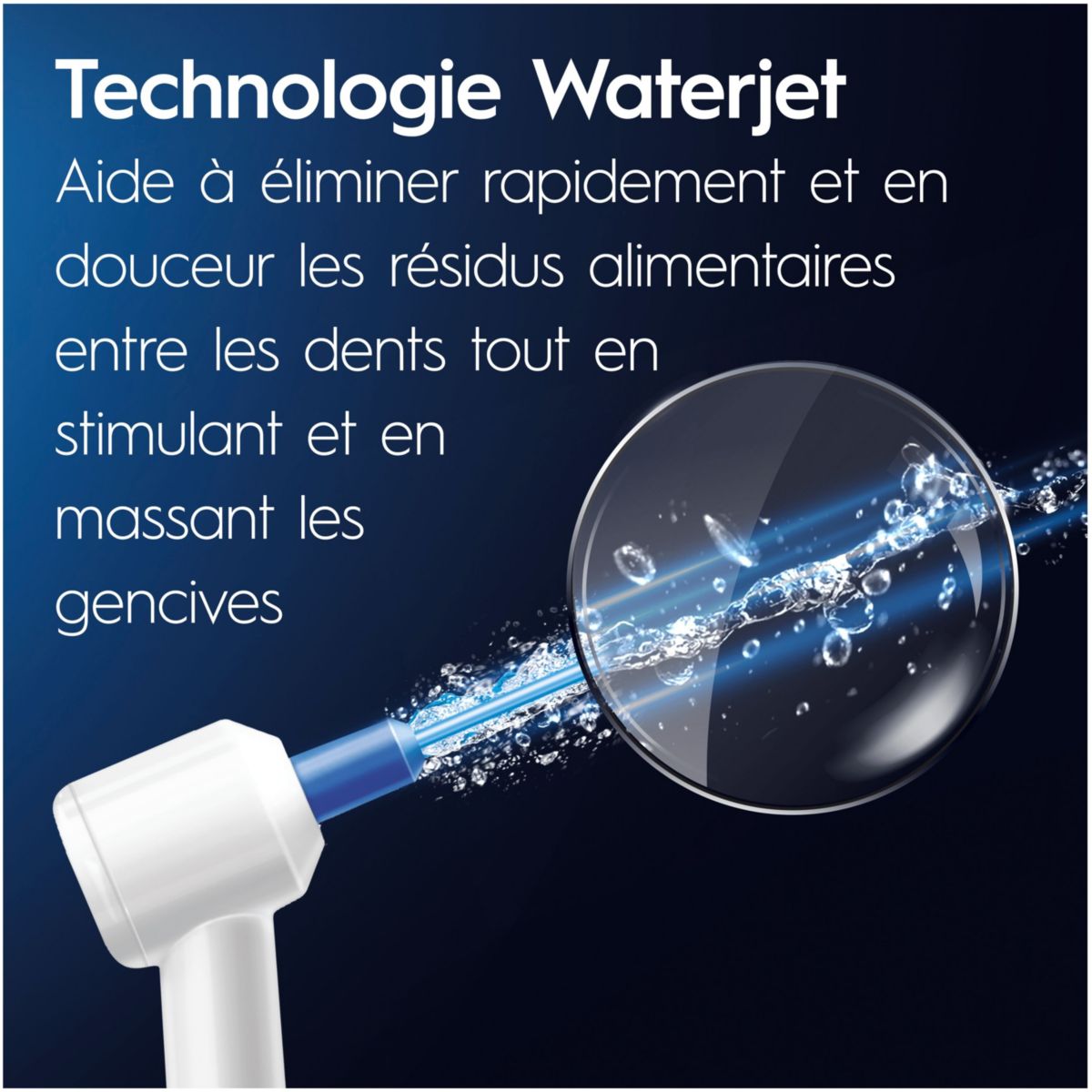 Hydropulseur Oxyjet + 2 refills couleur unique, ORAL B