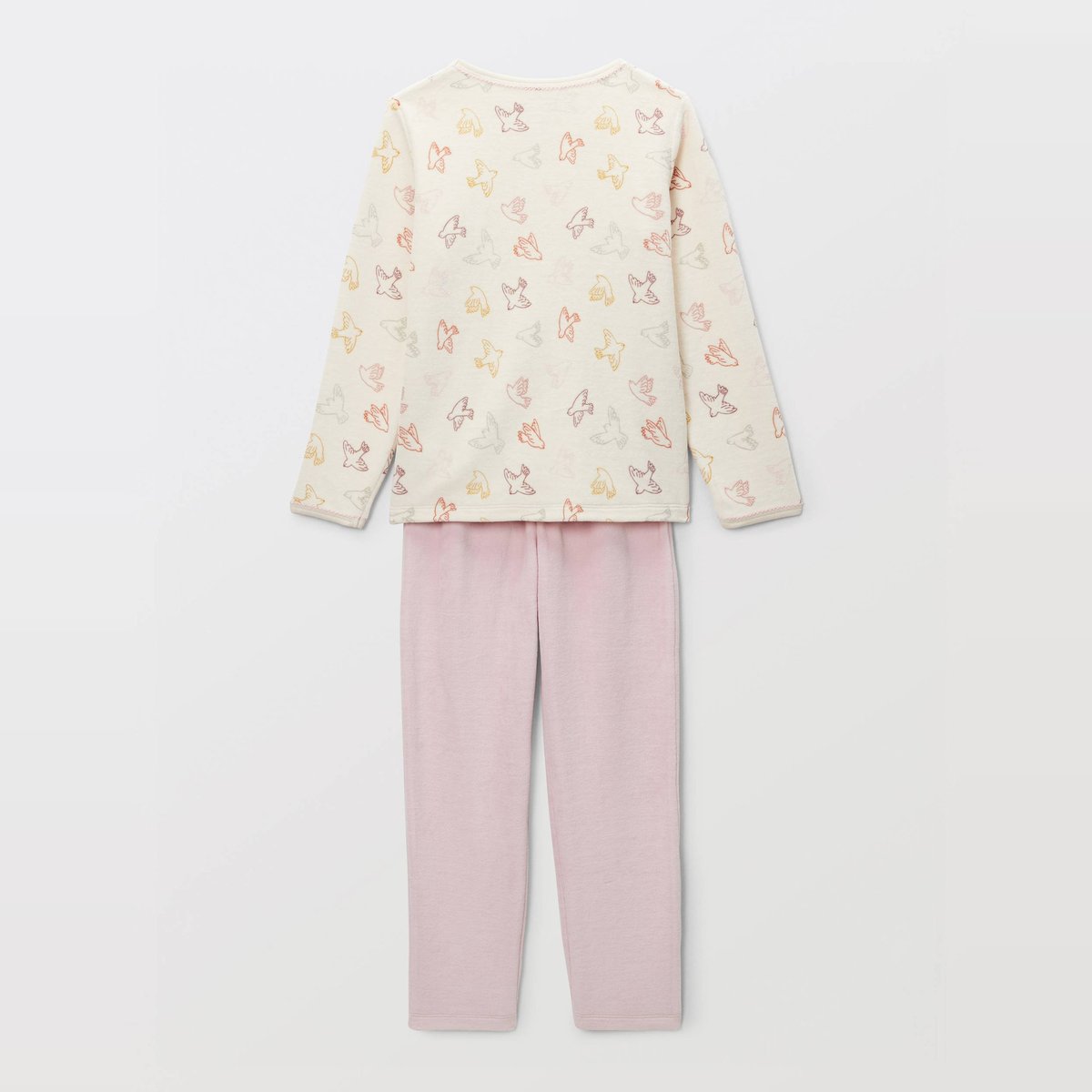 Pyjama velours manches longues imprimé en coton BIO GOTS eglantine, MONOPRIX