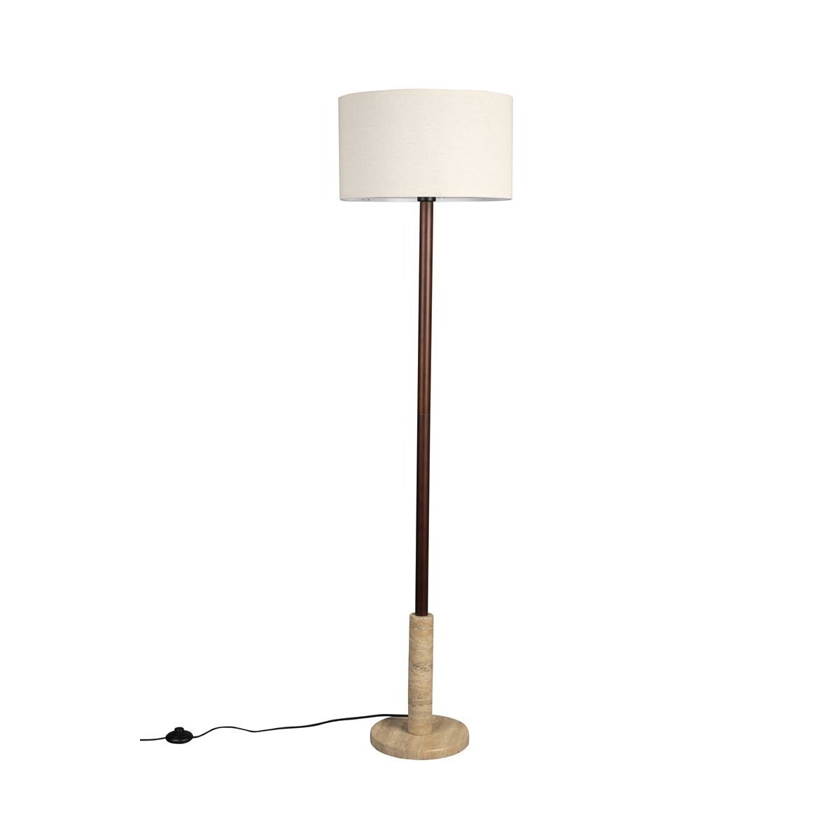 Lampadaire design en bois classique, JACKSON beige, DUTCHBONE