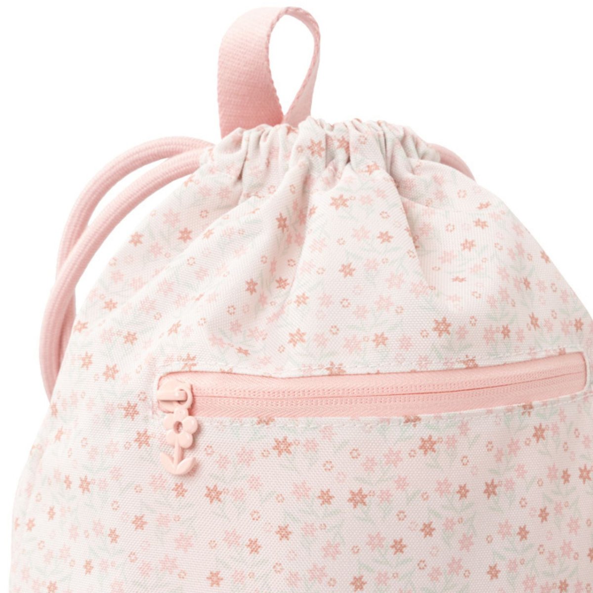 Sac à ficelles rose, vert d'eau, blanc, FRESK
