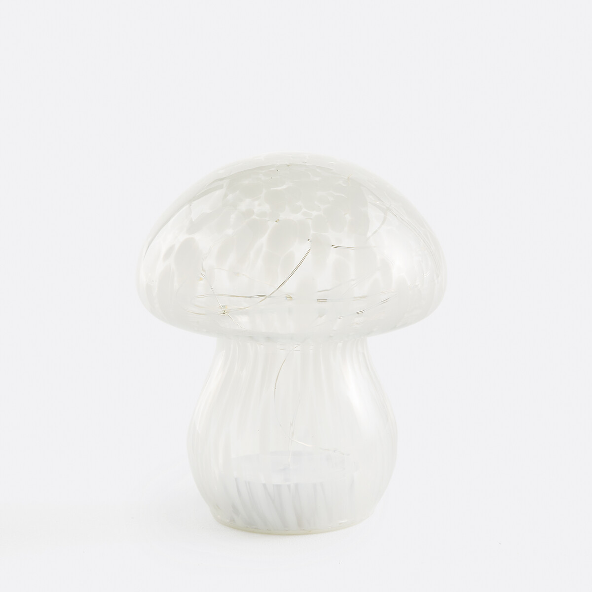 Lampe décorative champignon à LED en verre, Onoki blanc, LA REDOUTE INTERIEURS