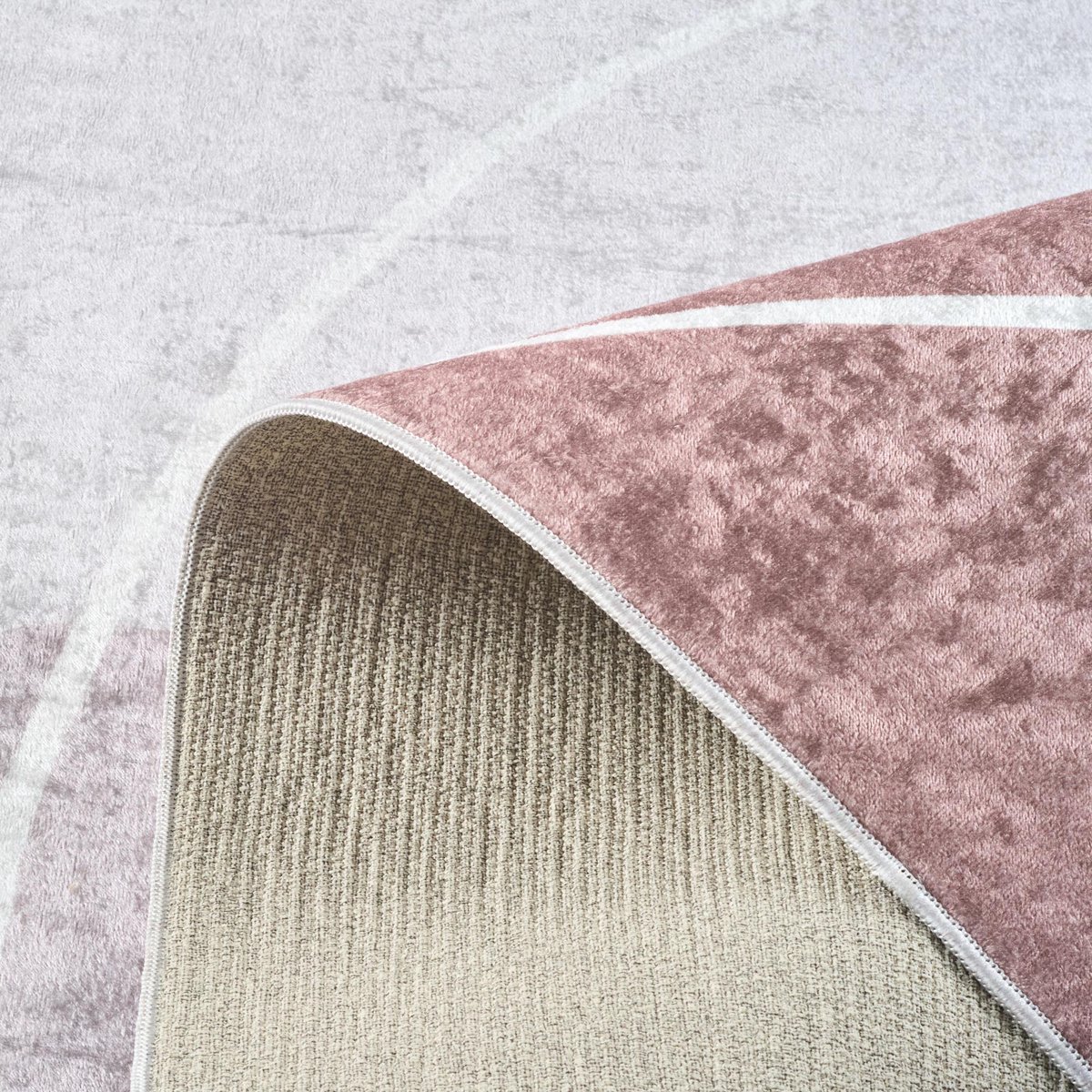 Tapis de salon motifs abstrait GREGE beige, NAZAR RUGS