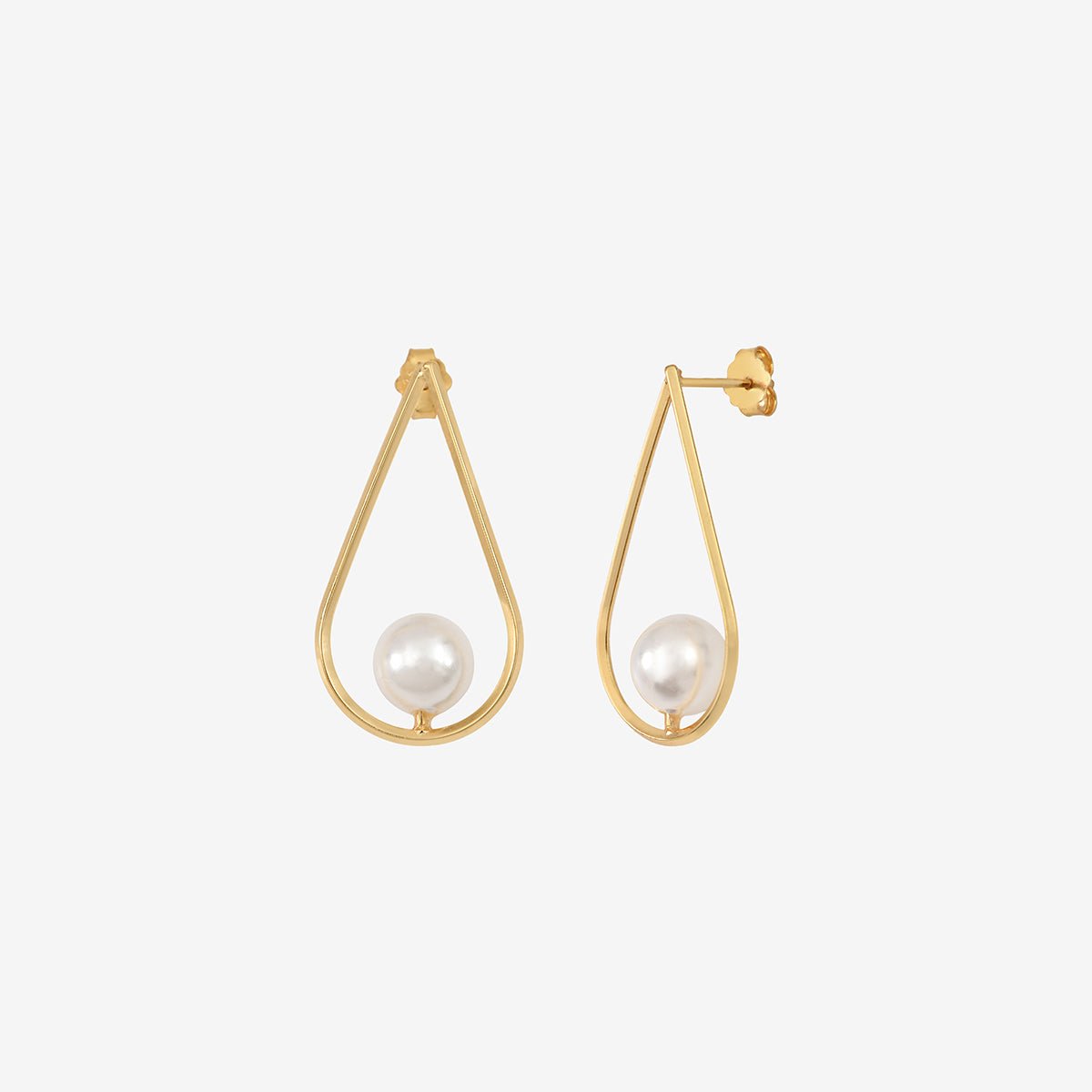 Boucles d'oreilles meghan blanc, CAROLINE NAJMAN