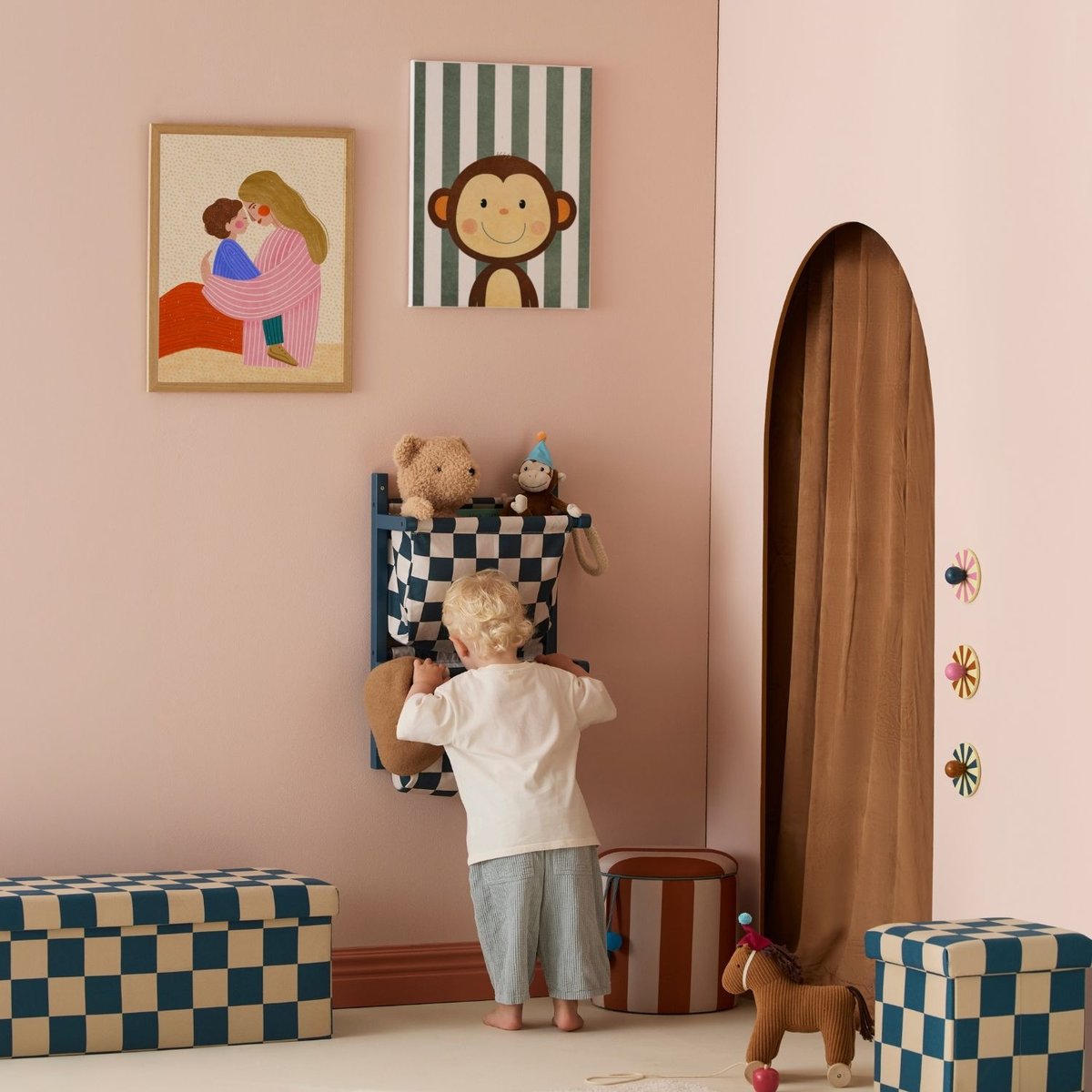 Rangement mural couleur unique, KID'S CONCEPT