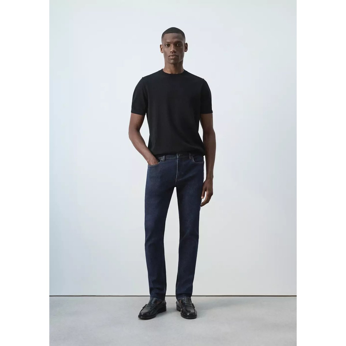 Jean Jan slim fit bleu, MANGO MAN