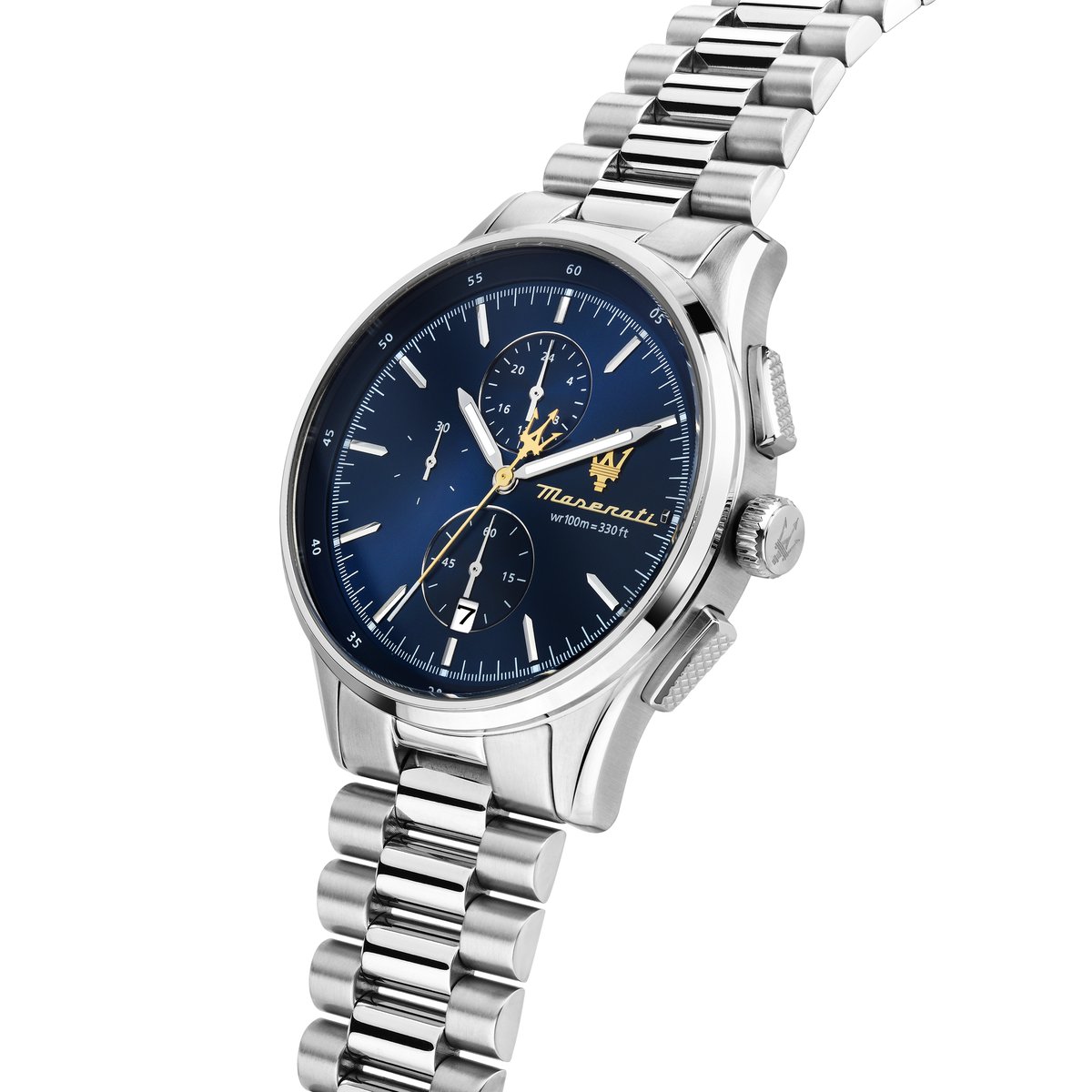 Montre-chronographe SORPASSO bleu, sunray, MASERATI
