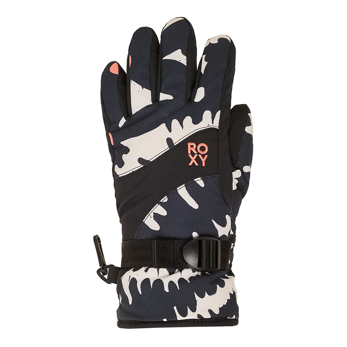Gants techniques ski/snowboard. noir true black big flower, ROXY