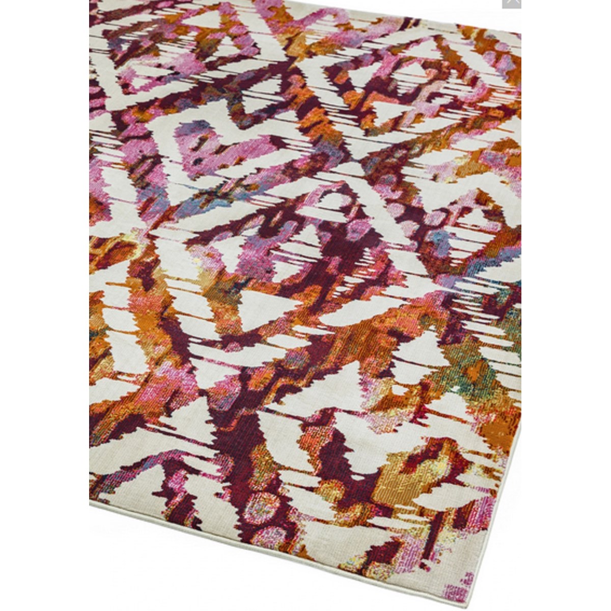 Tapis salon et chambre moderne tissé plat EMILIO DIAMOND multicolore, NOVATREND