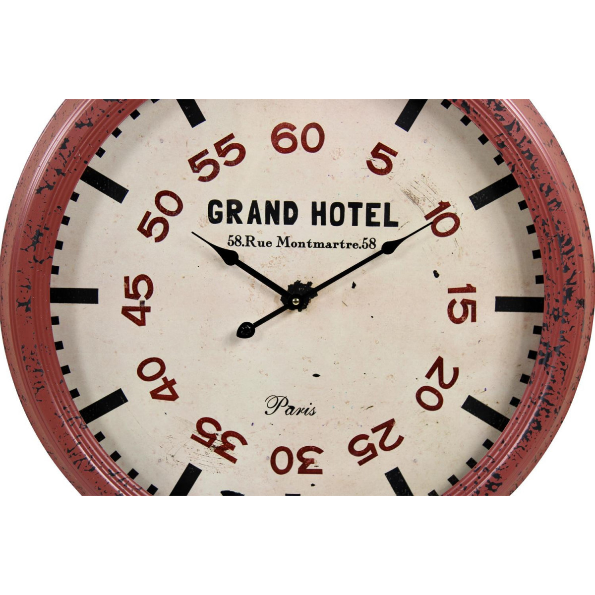 Horloge ancienne murale grand hôtel blanc, DECORATION D’AUTREFOIS