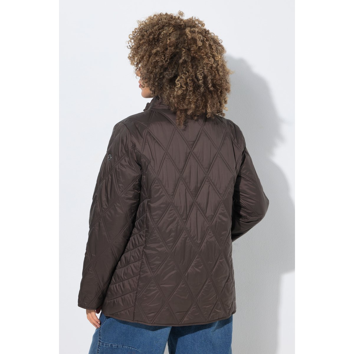 Veste matelassée HYPRAR avec col montant chocolat noir, ULLA POPKEN