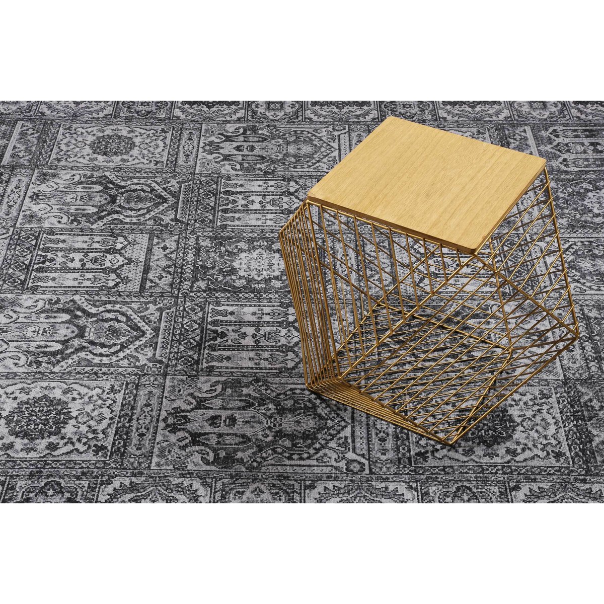 Tapis salon inspiration Orient Vintage ,  Fresh Bachtiar gris, WECON HOME