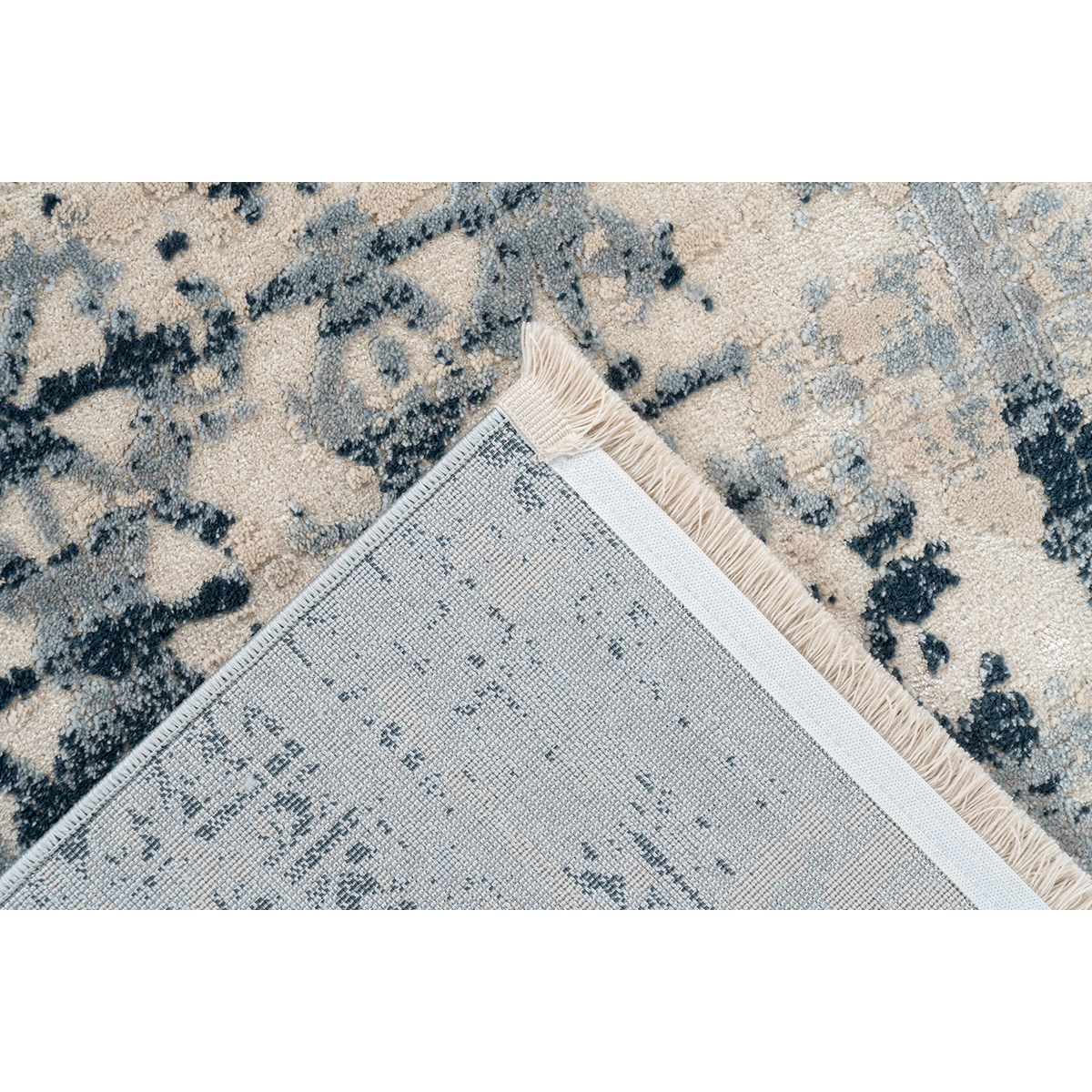 Tapis salon et chambre moderne GEFO bleu, NOVATREND