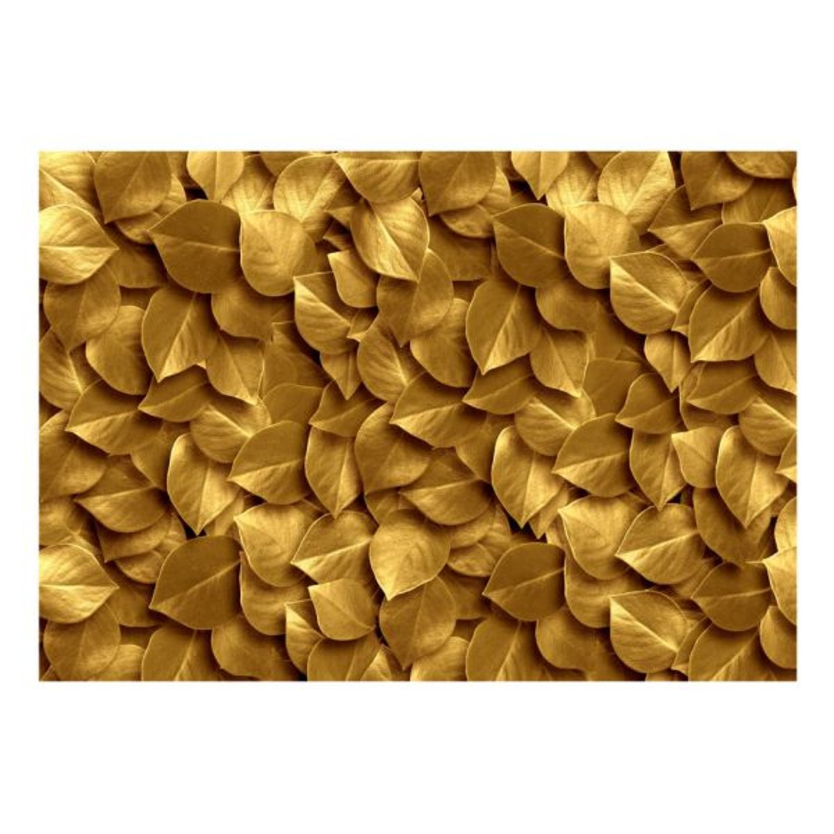 Papier peint intissé panoramique Golden Leaves jaune / doré, EDEN