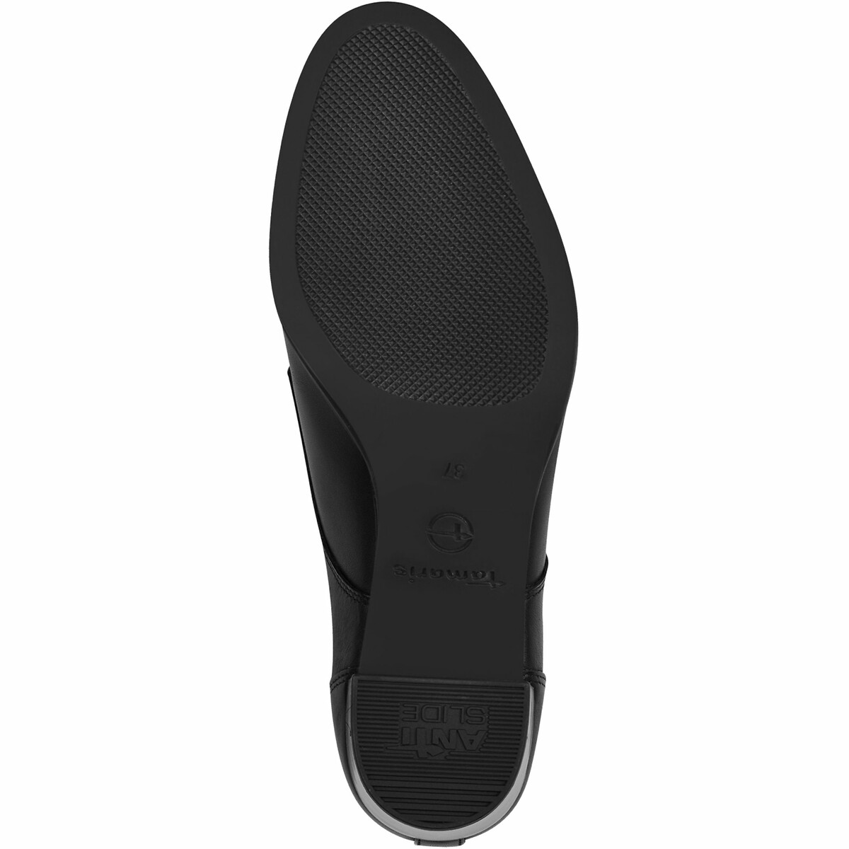 Francesine in pelle con tacco nero , TAMARIS