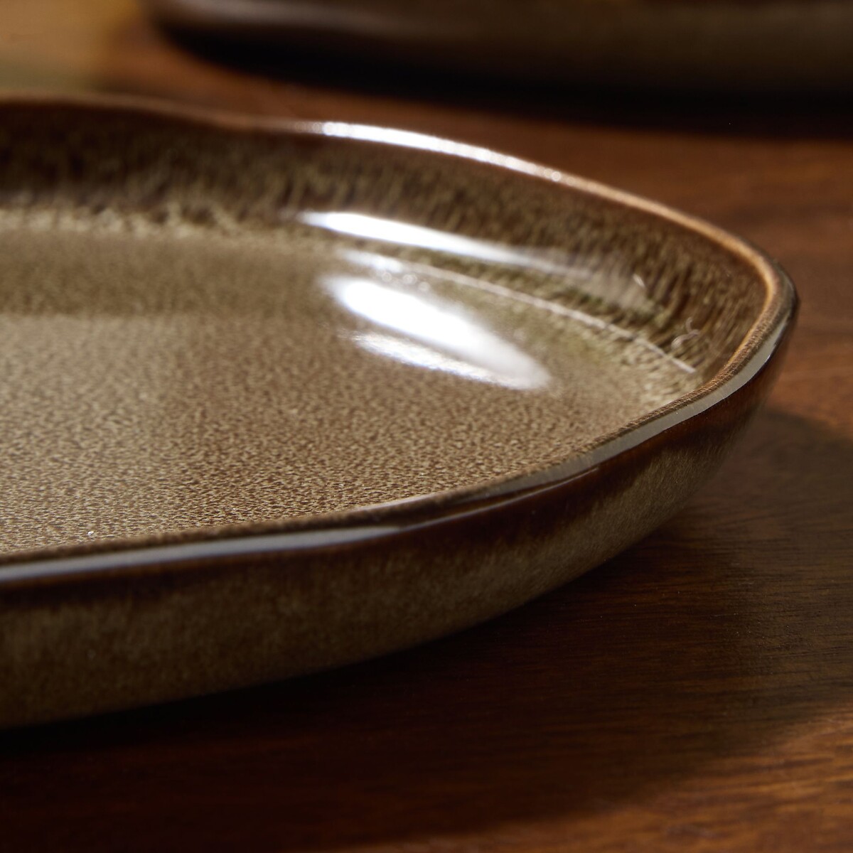 MADE.COM Set of 4 Vinnie Side Plates in Brown brown , MADE