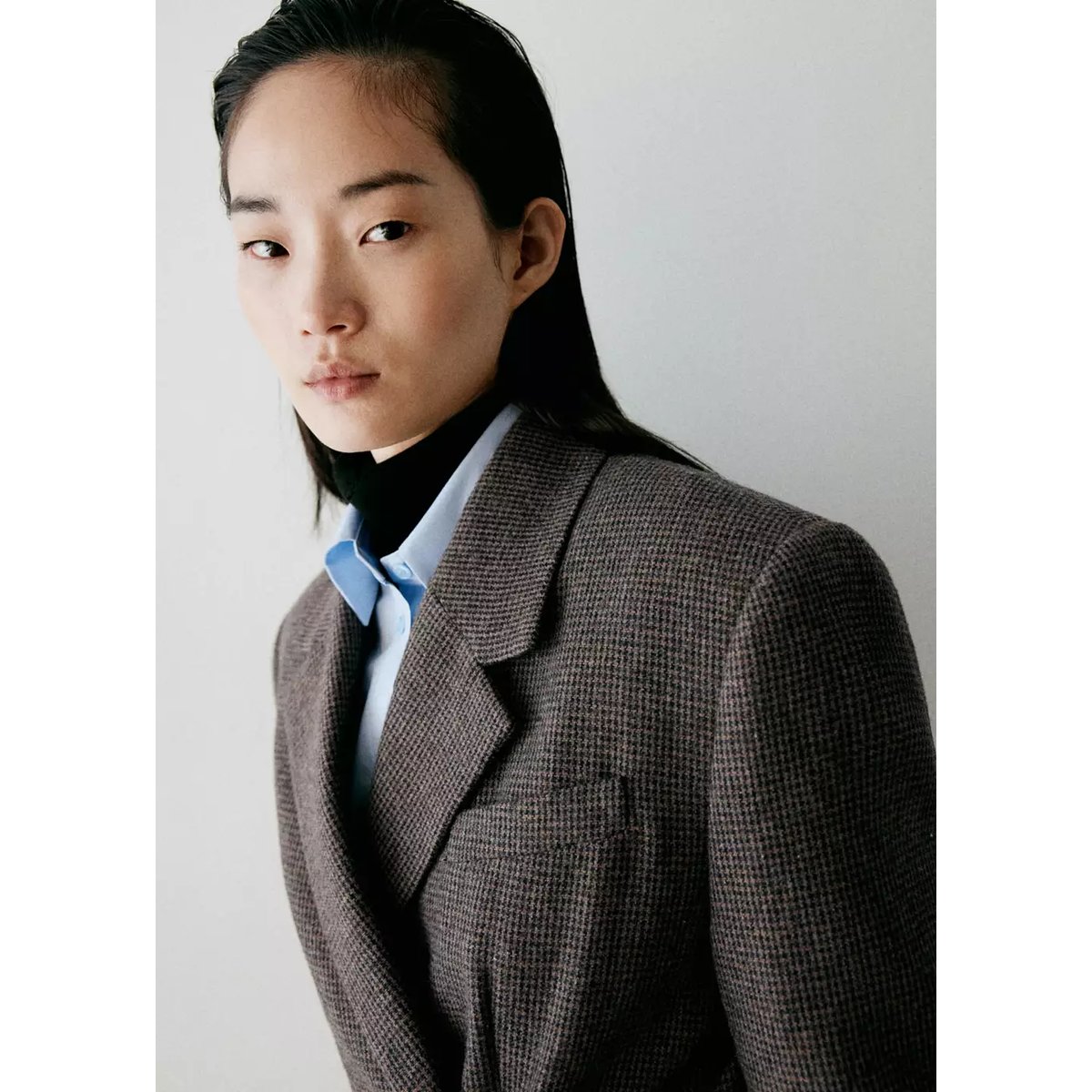 Veste costume laine mélangée regular-fit marron moyen, MANGO