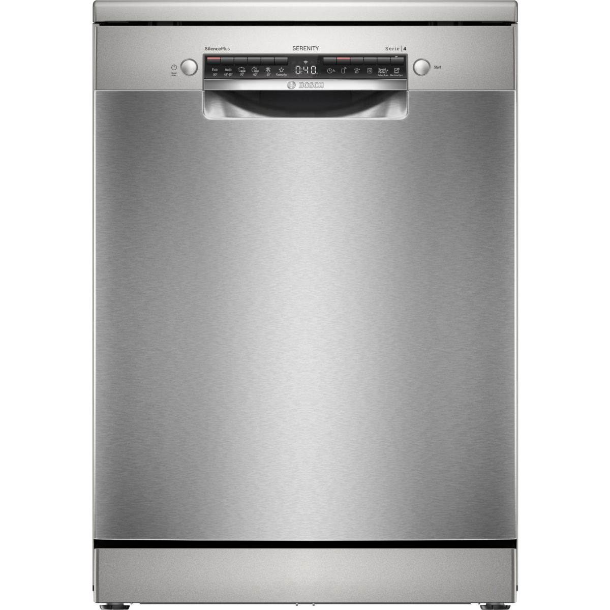 Lave vaisselle 60 cm SMS4ECI28F Série 4 SERENITY Silence Plus couleur unique, BOSCH