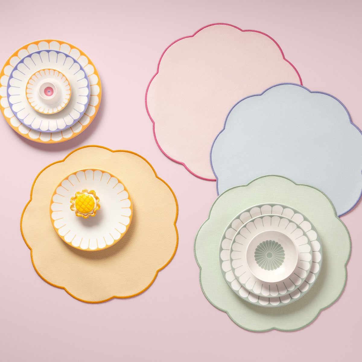Set De Table FLEUR jaune, VILLEROY & BOCH