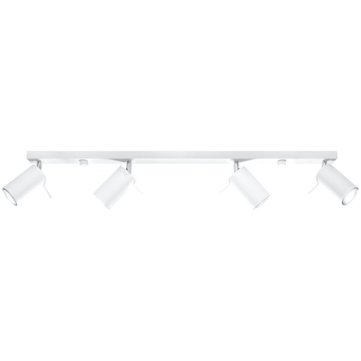 Plafonnier Acier Blanc GU10 4 Ring Line blanc, EDEN