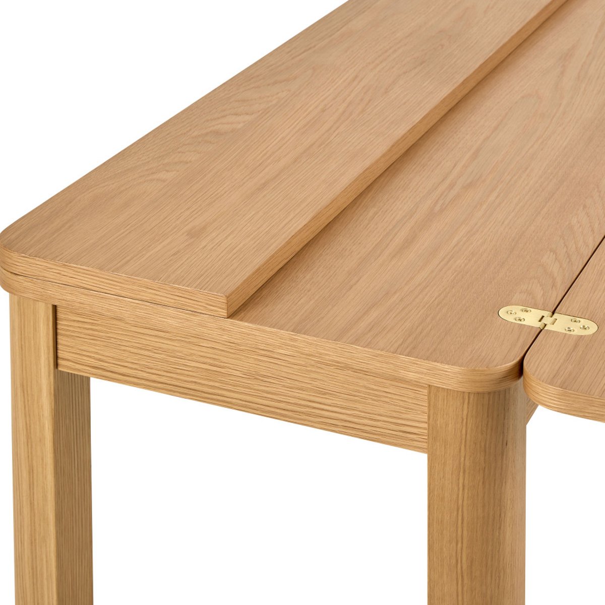 Table à manger extensible 2 à 4 personnes en bois 120x45-90cm - FIKA bois clair, DRAWER