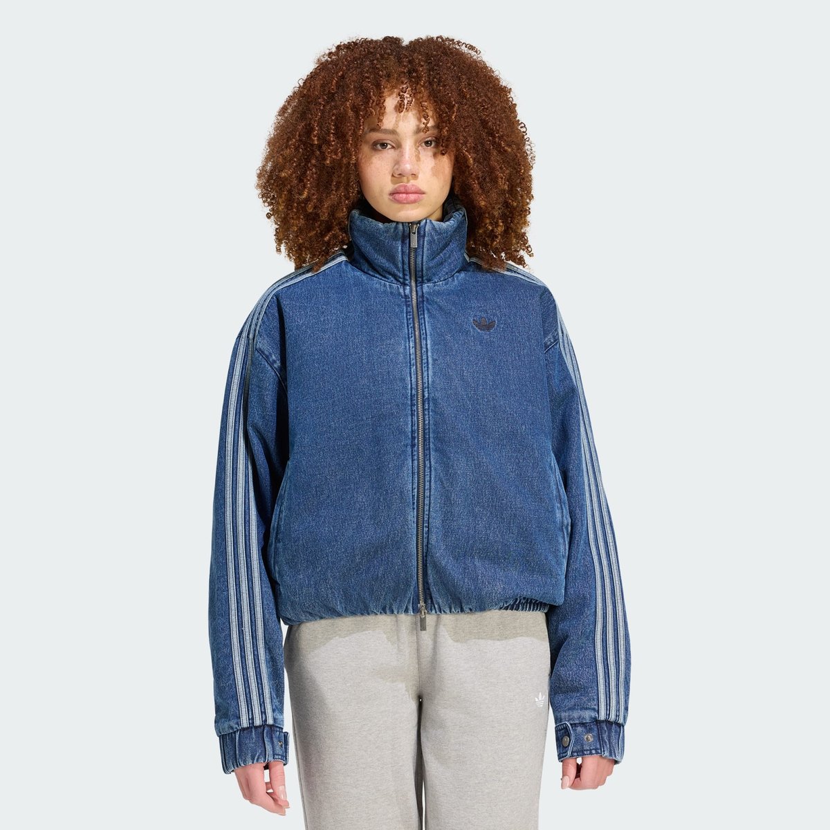 Veste Firebird indigo denim, adidas Originals