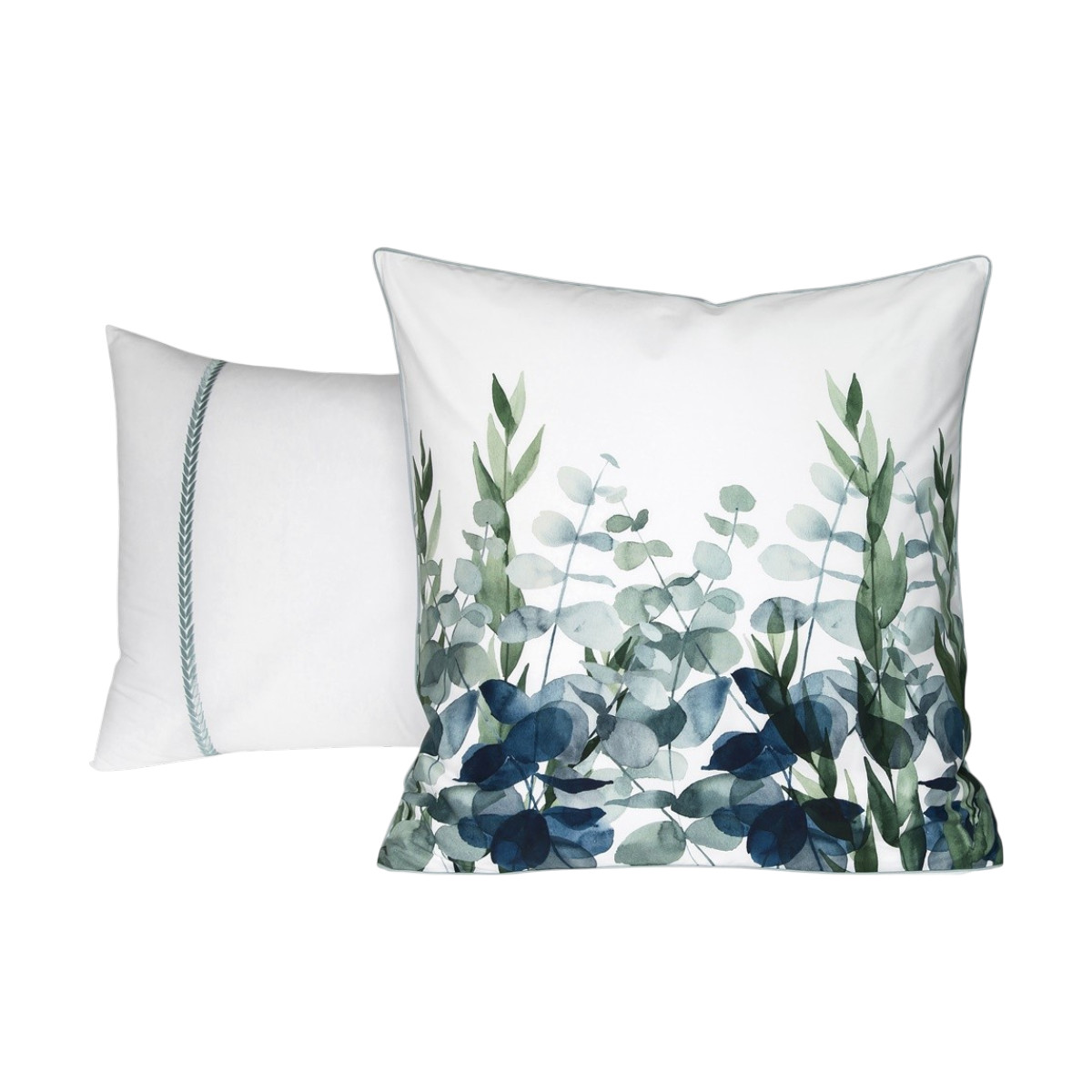 Taie D'oreiller   Percale De Coton - EUCALYPTUS motifs, TRADITION DES VOSGES