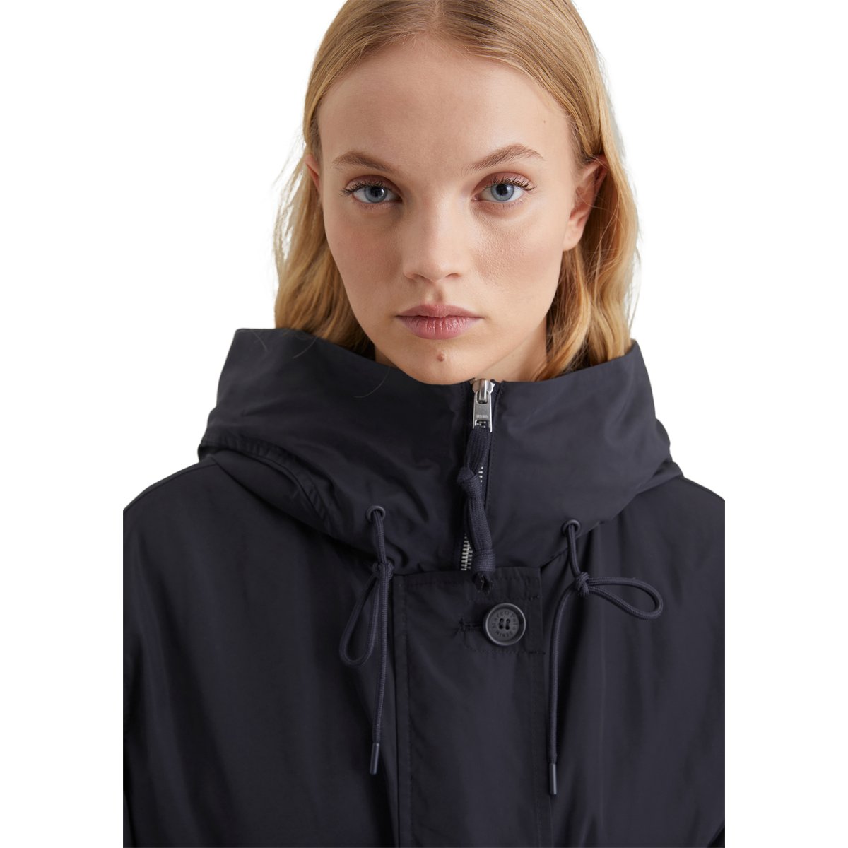 Parka relaxed en polyester résistant à l'eau bleu, MARC O’POLO DENIM
