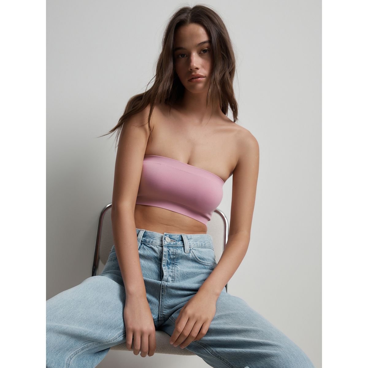 Soutien-gorge bandeau, lot de 3 noir/rose/blanc, NEXT