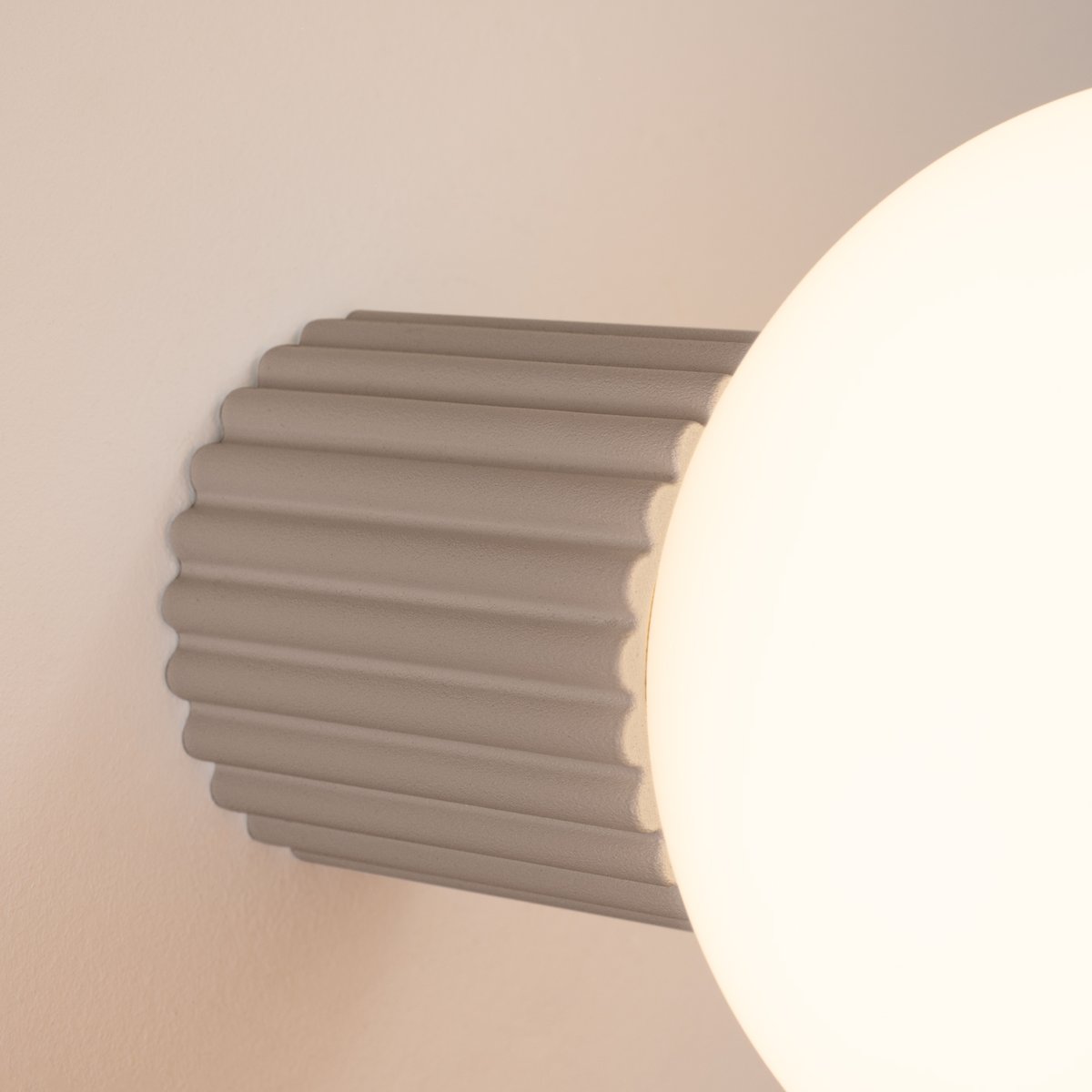 Applique Aluminium Taupe G9 1 Halo marron, EDEN