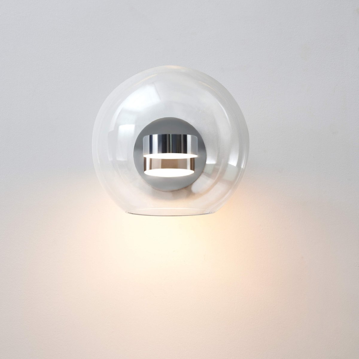 Applique chromée à LED - GICA transparent et chromé, KOSILUM