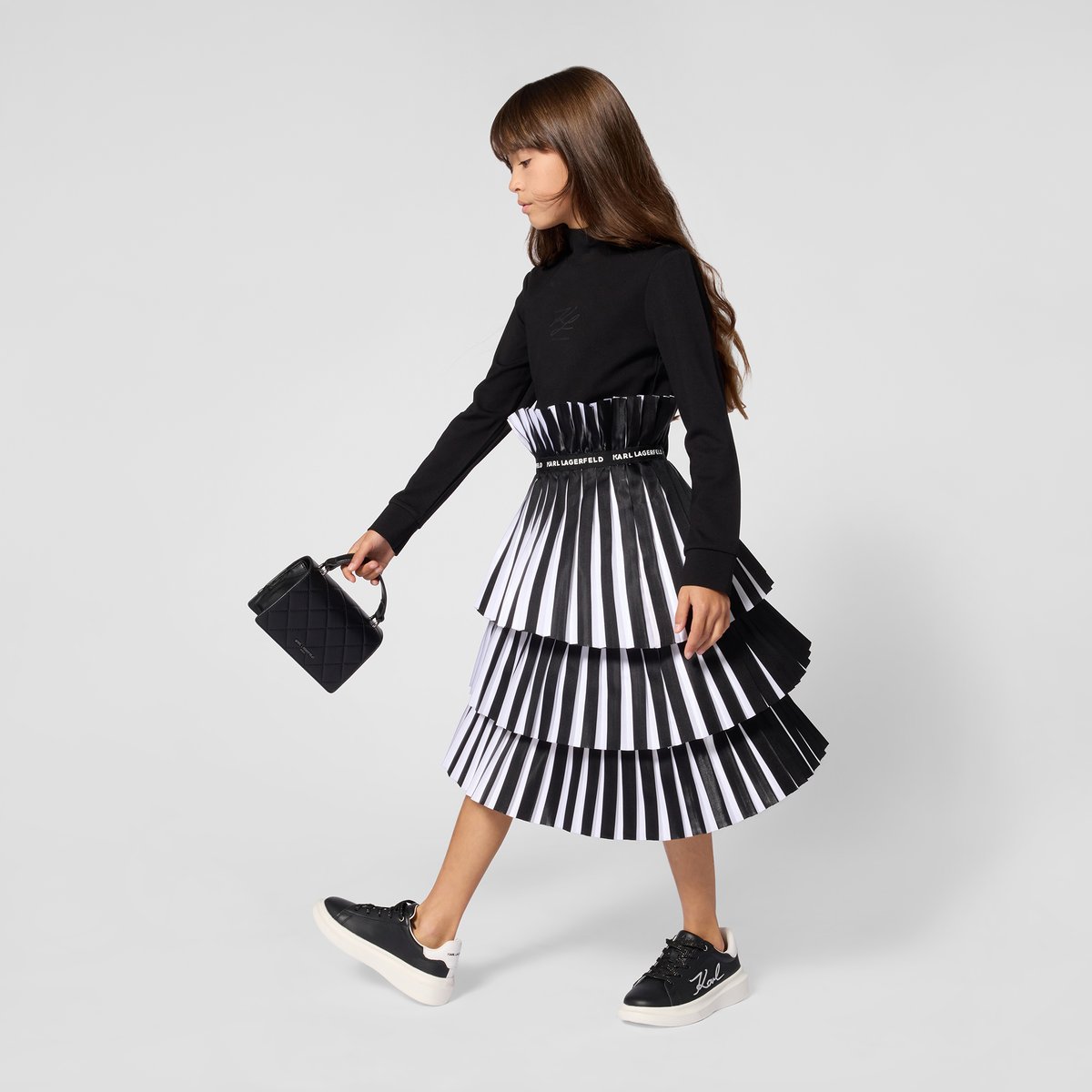 Tee-shirt manches longues black, KARL LAGERFELD KIDS