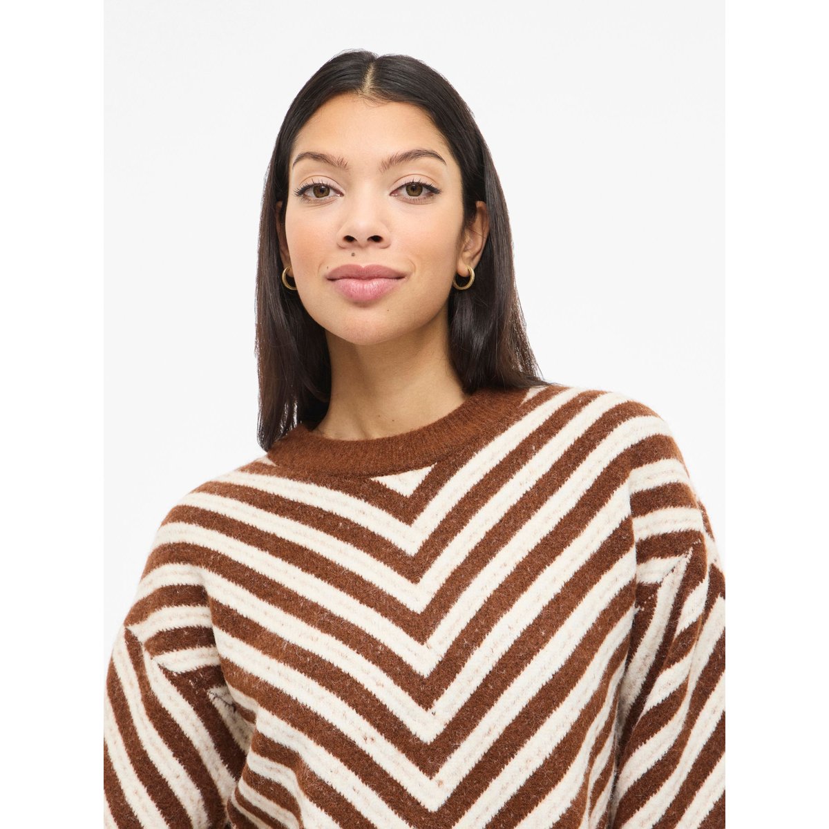 Pull En Maille chocolate brown, VILA