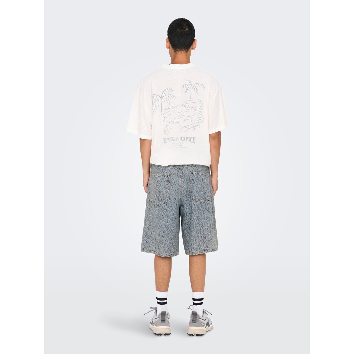 Bermuda light blue denim, ONLY & SONS