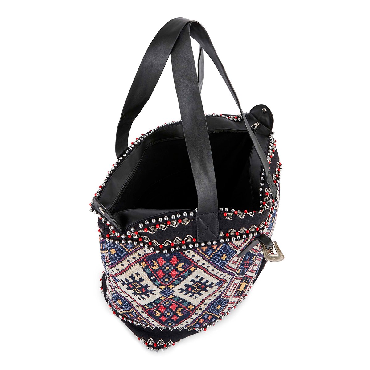 Sac de voyage avec tissu ethnique RUIZ noir, WILD