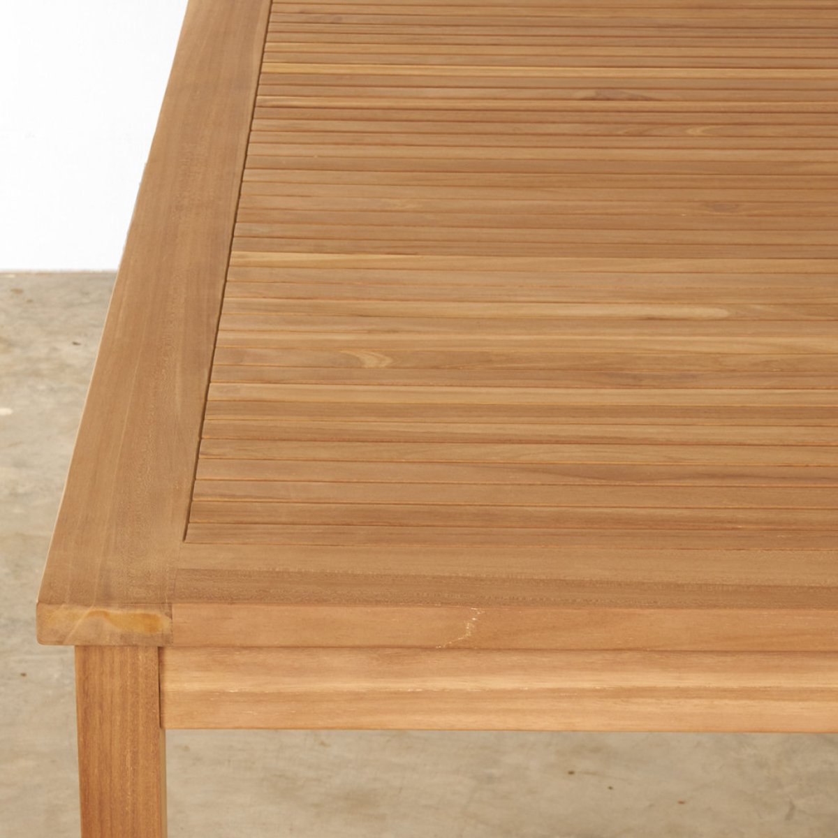 Ensemble table de jardin en teck Frida 150 et 6 chaises Audrey naturel, WANDA COLLECTION