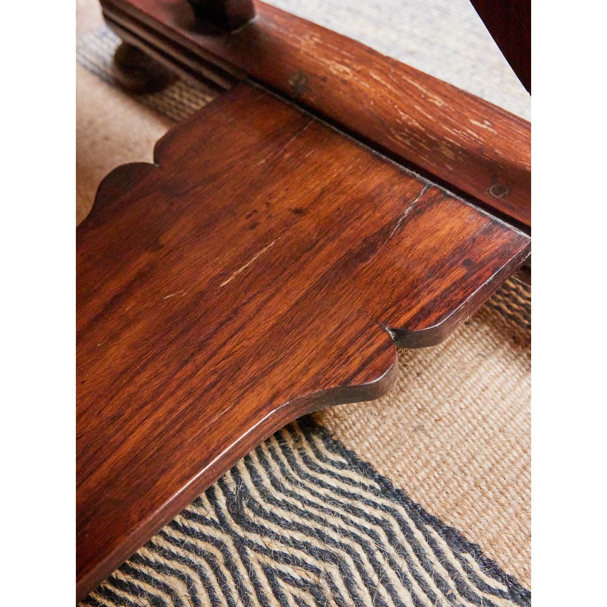 Bureau anglais en bois Edouard N°503 - Bon état bois foncé, DEBONGOUT